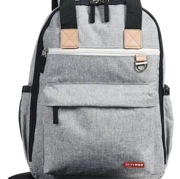 Grey Skip Hop Duo backpack diaper bag - Picture 2 of 6